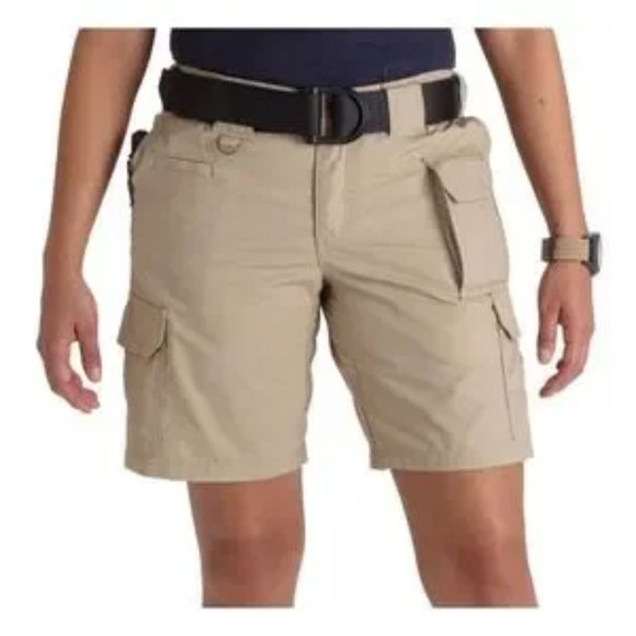 5.11 Tactical Shorts Cargo Utility Taclite Pro 9" Ripstop Tan Khaki Plus Size 18 - Picture 1 of 12